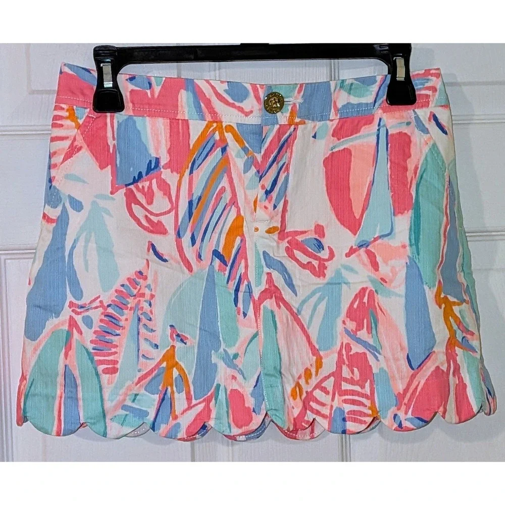 Lilly Pulitzer Colette Skort Skirt Out‎ To Sea Tennis Golf Size 00 NWOT $88